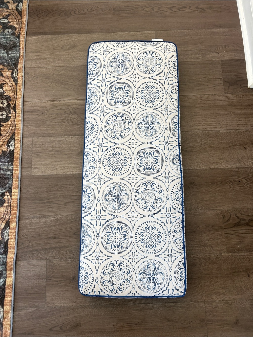 Tommy Bahama Blue & White Medallion Outdoor/Patio Cushion